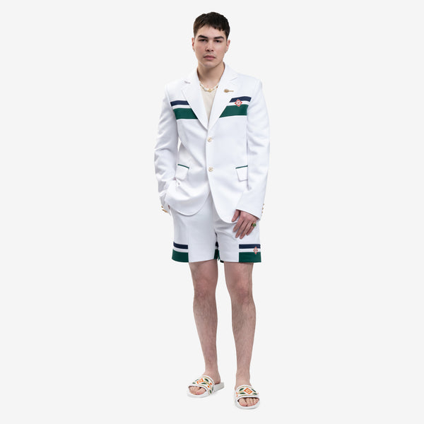 Men Casablanca Sports Tailoring Jacket in White