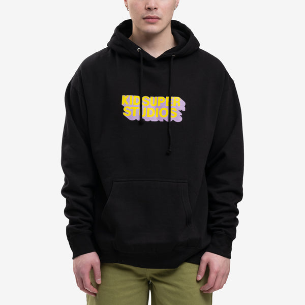 Mens KidSuper Studios Logo Hoody in Black