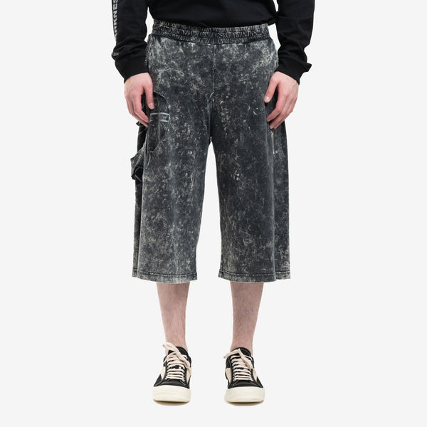 DIESEL Brand Mens Peel OVal Shorts in Black