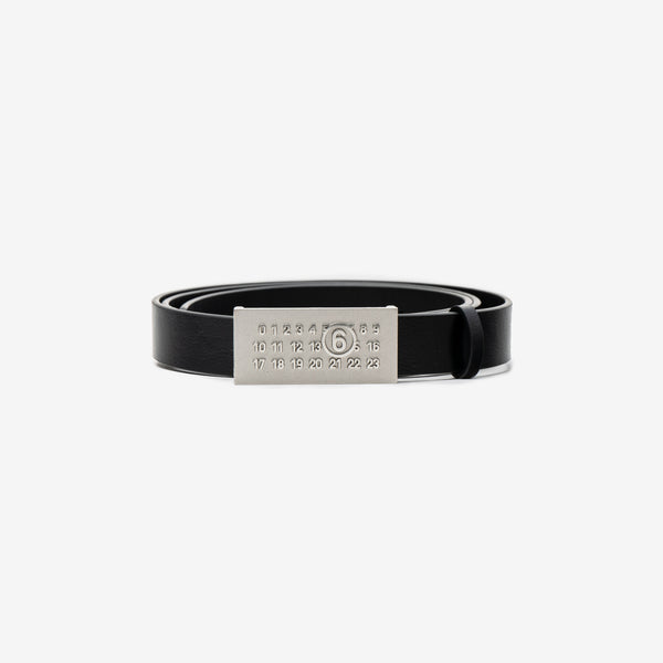 Maison Margiela MM6 Mens Numeric Belt in Black