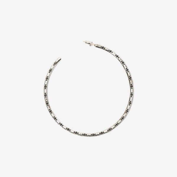 Chrome Hearts Unisex Hoop Tiny E Earring