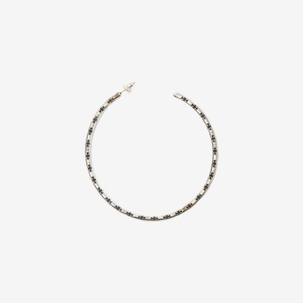 Chrome Hearts Unisex Hoop Tiny E Earring