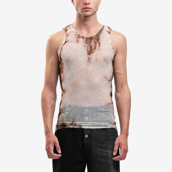 DIESEL - Lifty Burn Tank Top in White