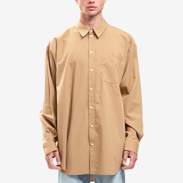 Mens Helmut Lang Oversize Shirt in Beige