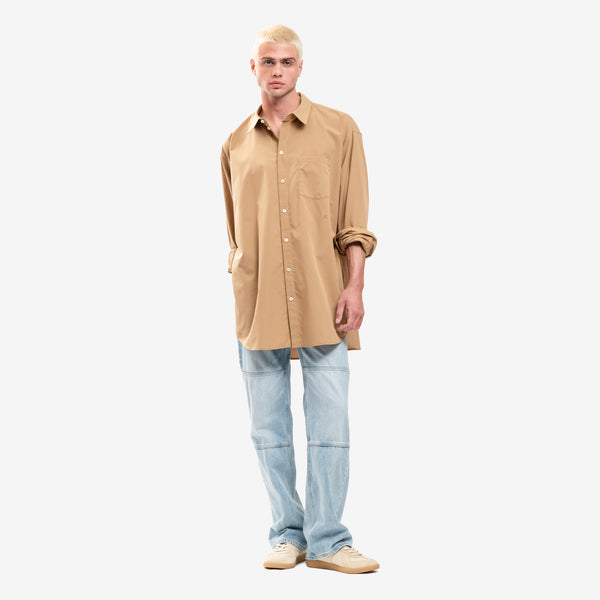 Mens Helmut Lang Oversize Shirt in Beige