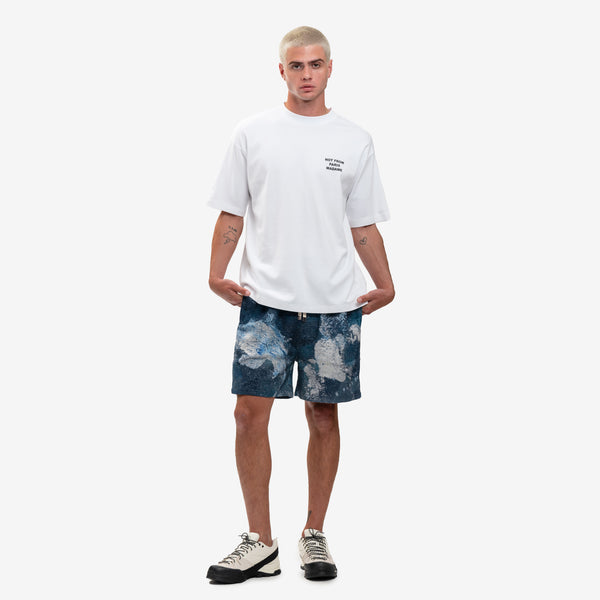 Drôle de Monsieur Mens Le T-Shirt Slogan in Optic White