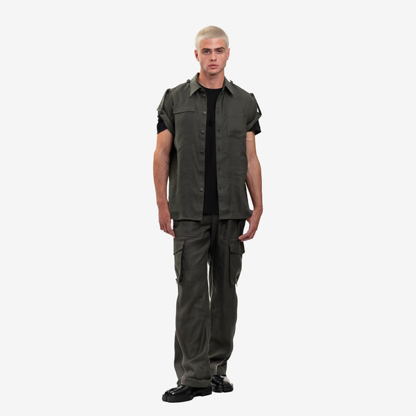 Helmut Lang - Tonal Logo Heavy Cotton Tee in Black