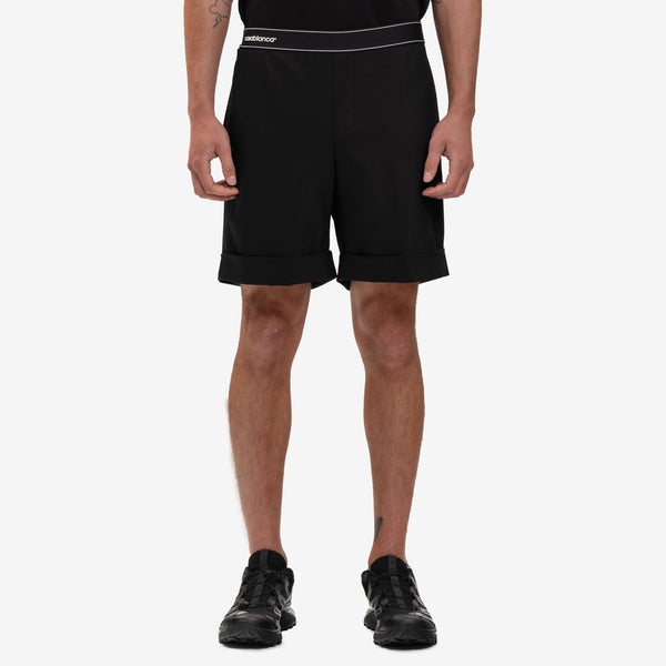Men Casablanca Wool Sports Tailoring Shorts in Black