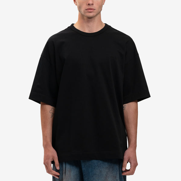 Juun.J Mens Charles Wilkin Graphic T-Shirt in Black