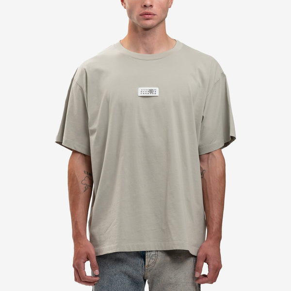 Maison Margiela MM6 Mens Numeric Patch T-Shirt in Iguana