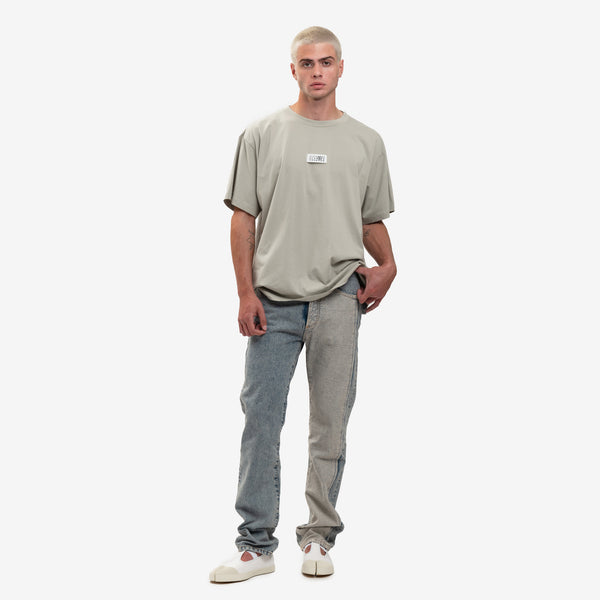 Maison Margiela MM6 Mens Numeric Patch T-Shirt in Iguana