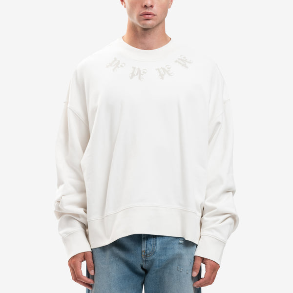 Mens Palm Angels Sweater Statement Monogram Sweatshirt