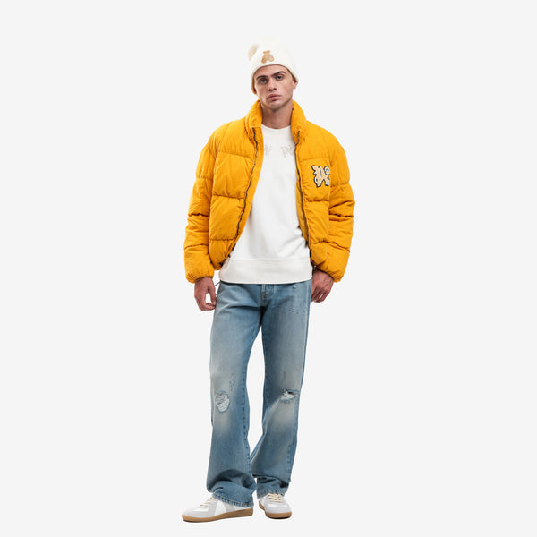 Palm Angels Mens PA Monogram Corduroy Down Jacket