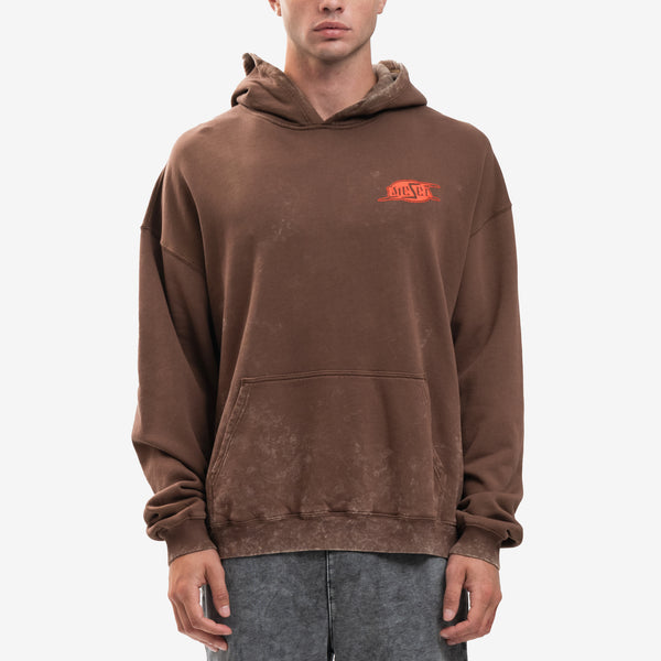 Mens DIESEL Clothing Brand Industry Hoody in Brown