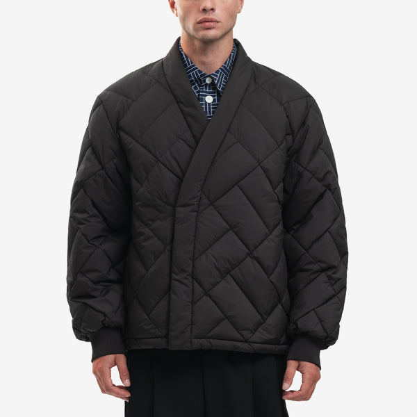 Mens Kenzo Paris Weave Down Kimono in Black