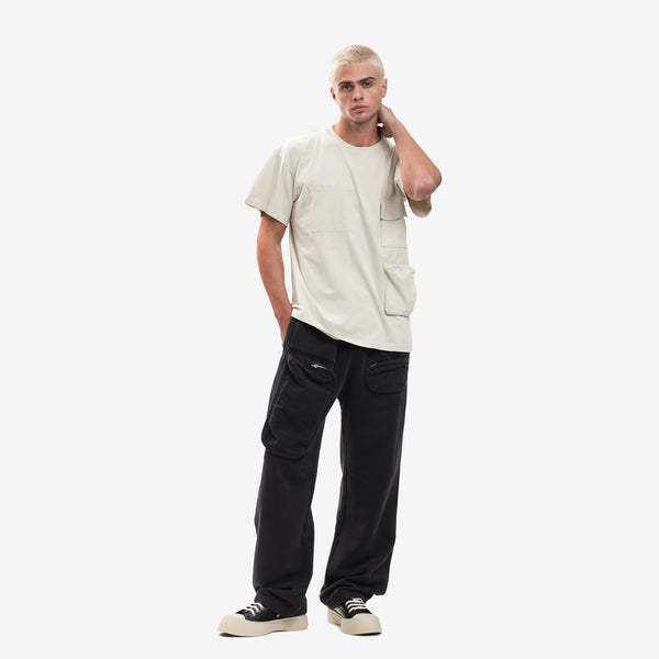 Maison Margiela MM6 Mens Cargo Pocket T-Shirt in Chalk