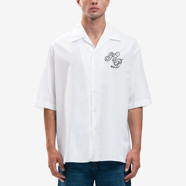 Mens KENZO Constellation Hawaiian Shirt in White