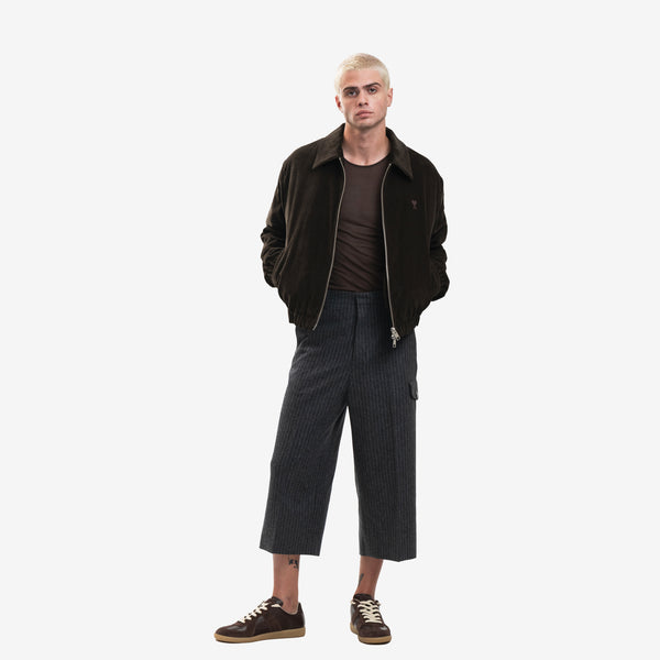 AMI Paris Brand Jacket for Men ADC Corduroy Jacket in Brown