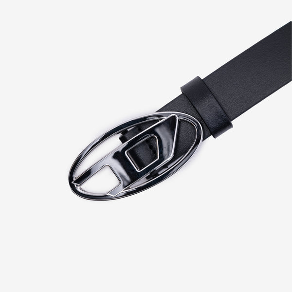 Womens DIESEL 1DR 25 Oval D Belt in Black