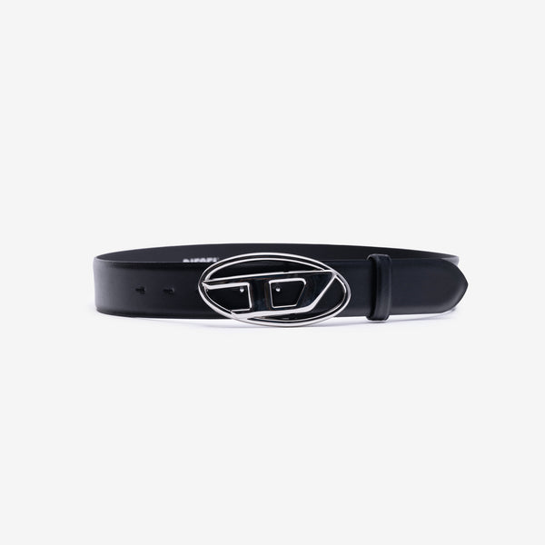 Unisex DIESEL 1DR Oval D Belt in Black