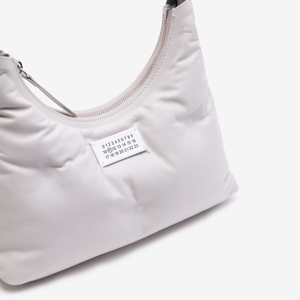 Unisex Maison Margiela Glam Slam Small Hobo Bag in Chalk