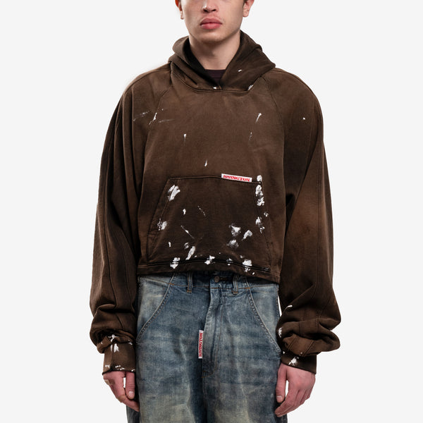 RRR123 Rivington Roi Rebis Mens Rose Hoody in Welder Brown