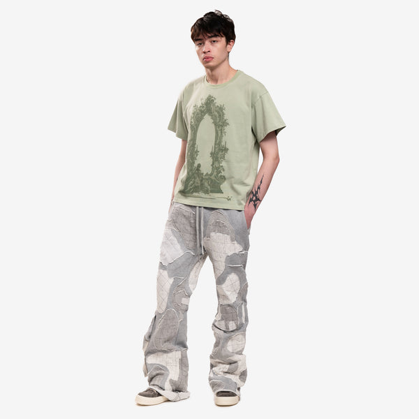 Mens Who Decides War Arc Window T-Shirt in Olive