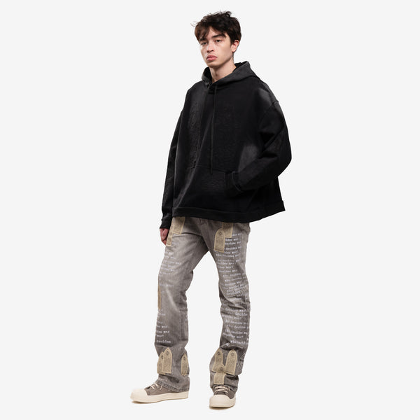 Mens Who Decides War Hoodie - Thorned Hoody in Vintage Grey