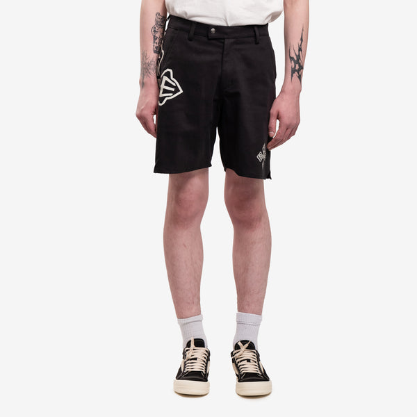 Rhude Shorts Cross Logo Twill in Black