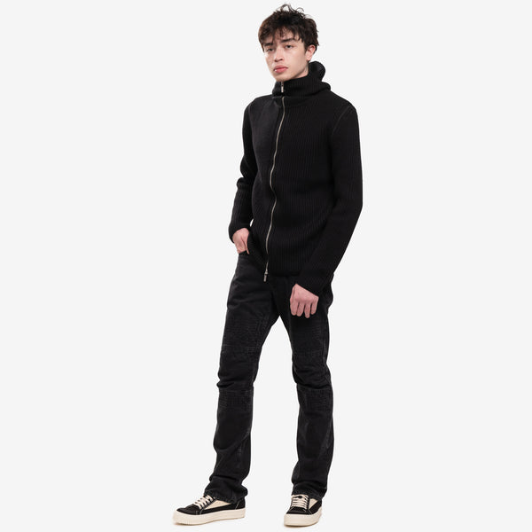 Unisex Helmut Lang Safety Balaclava Hoodie in Black