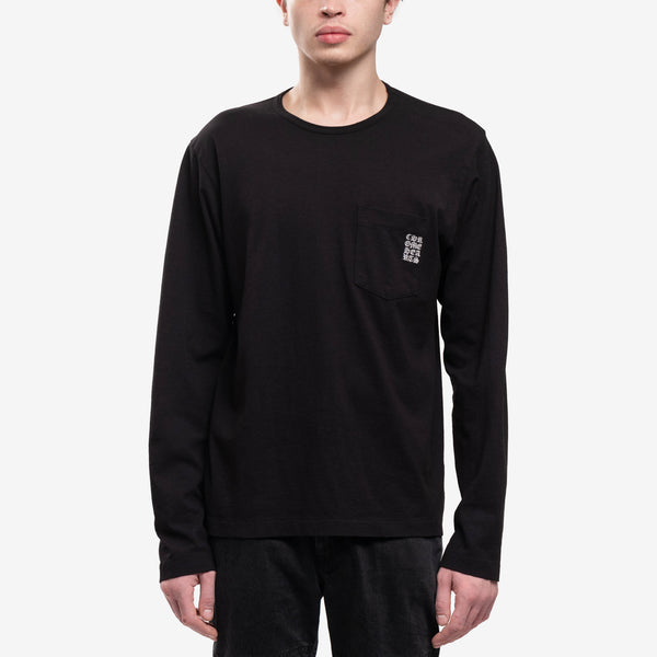 Chrome Hearts Mens CH Embroidered LS T-Shirt in Black