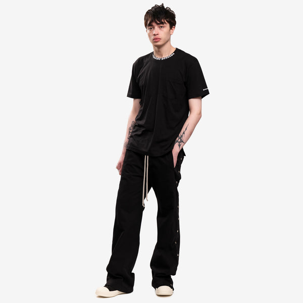 Chrome Hearts Mens Collar Script T-Shirt in Black