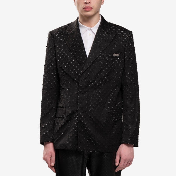 Unisex Helmut Lang Hole Punch Car Blazer in Black