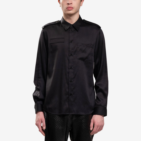 Helmut Lang - Epaulette Shirt in Black