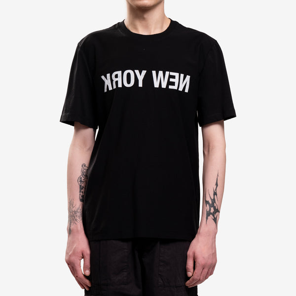 Helmut Lang Tee - New York Belt T-Shirt in Black