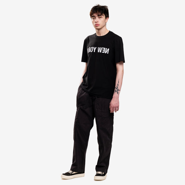 Helmut Lang Tee - New York Belt T-Shirt in Black