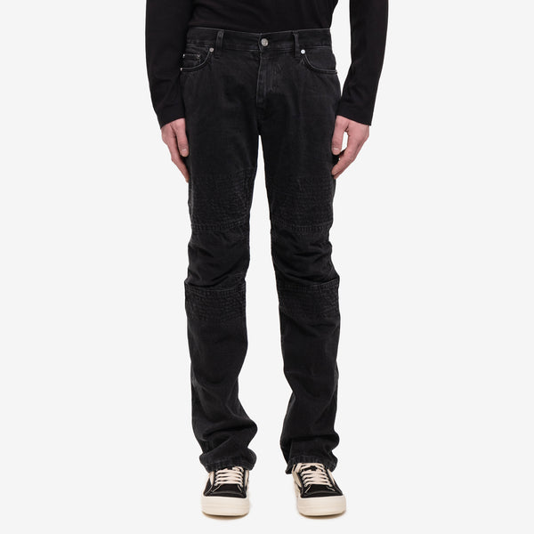Helmut Lang Moto Worker Denim Jeans in Black for Men