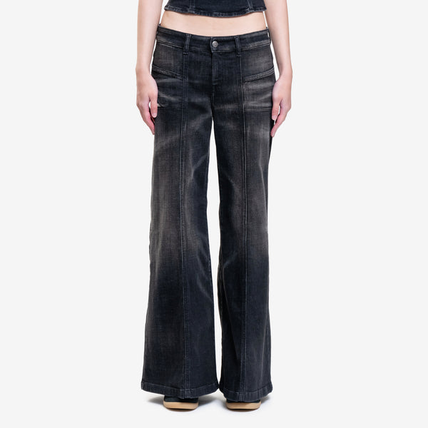 Womens DIESEL Clothing Brand - AKII Flare Jeans in Black