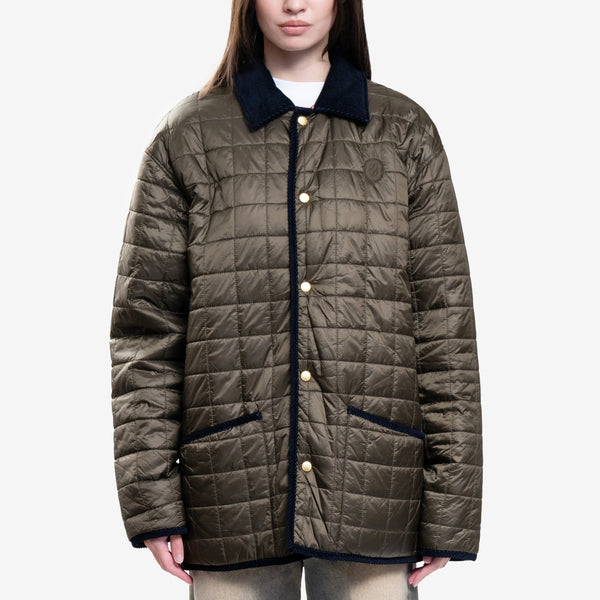 Mens Drôle de Monsieur Jacket - Le Veste Matelassee in Green