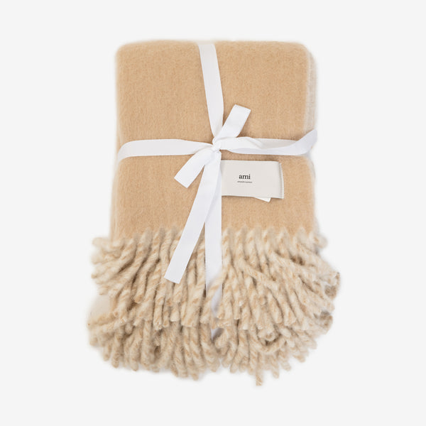 Ami Home - AMI Label Bicolour Blanket in Sand