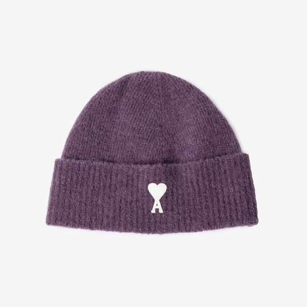 Unisex AMI Paris - Off White ADC Beanie in Lilac