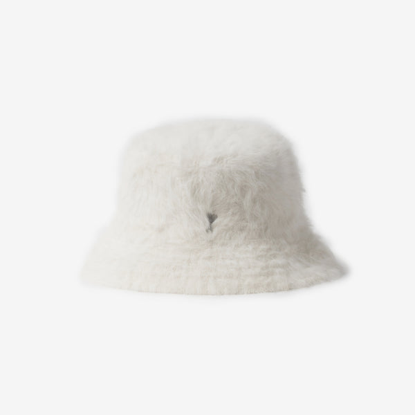 Unisex AMI Paris - Fluffy Bucket Hat in Off White