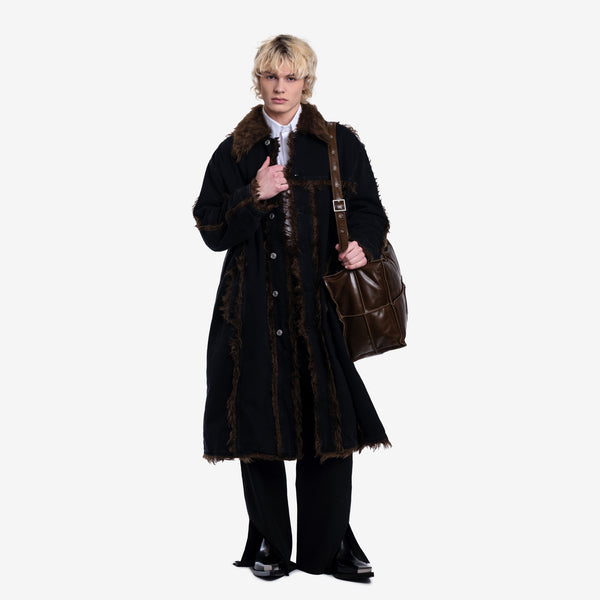 Mens Achilles Ion Gabriel - AIG Durden Denim Coat in Black