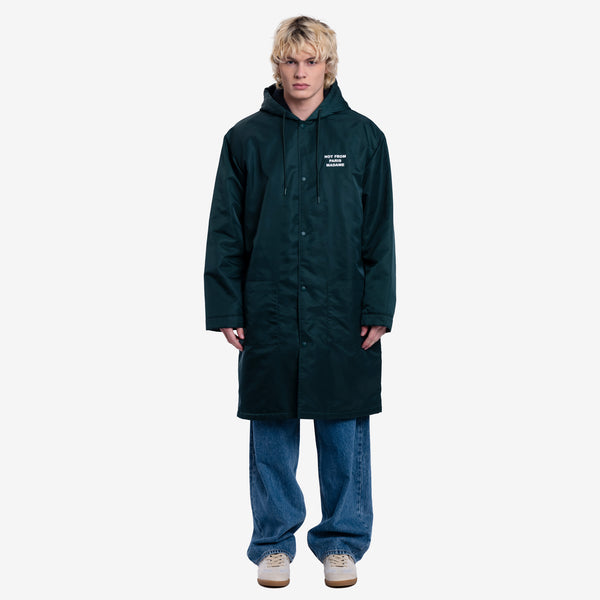 Mens Drôle de Monsieur - La Parka Slogan in Dark Green