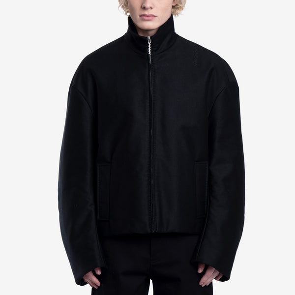 Mens MARNI - Cropped Cocoon Jacket in Black
