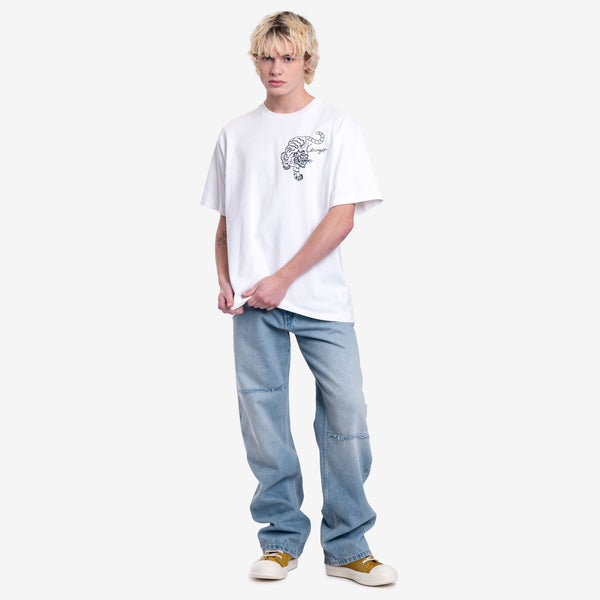 KENZO Unisex Gots Star Tiger Oversize T-Shirt in Off White