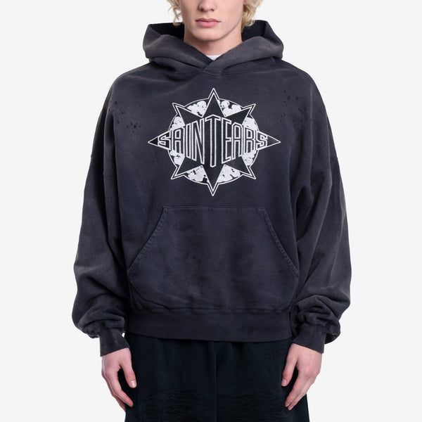 Saint Mxxxxxx Mens Saint Tears Hoody in Black