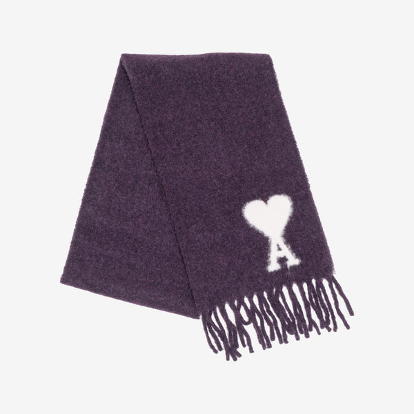 AMI Paris Brand Unisex ADC Oversize Scarf in Lilac