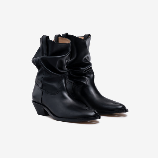 Mens Maison Margiela Tabi Western Boots in Black
