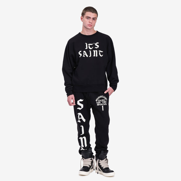 Saint Mxxxxxx Mens Its Saint Sweatshirt in Black